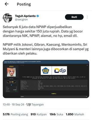 Kebocoran Data NPWP