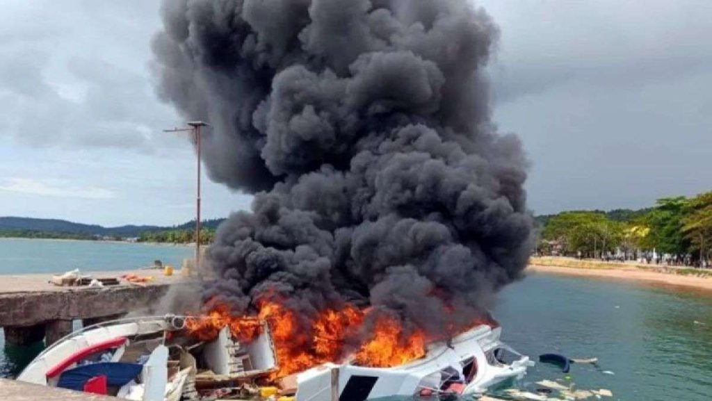 Kronologi Terbakarnya Speedboat