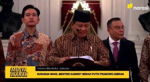 Pengumuman Kabinet Merah Putih