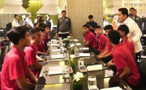 Timnas Indonesia U17 ketemu Erick Thohir