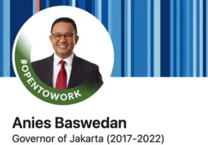 anies pasang open to work di linkedin