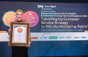 bank bjb memperoleh penghargaan Indonesia Customer Service Quality (ICSQ) Award 2024