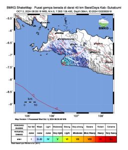 Gempa Guncang Sukabumi Jawa Barat