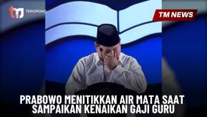 Prabowo Menitikkan Air Mata Saat Sampaikan Kenaika-Cover