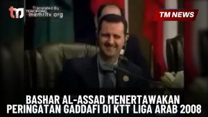Bashar Al-Assad Menertawakan Peringatan Gaddafi di-Cover