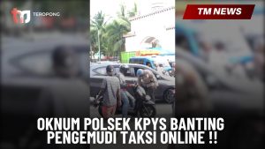 Oknum Polsek KPYS Banting Pengemudi Taksi Online -Cover