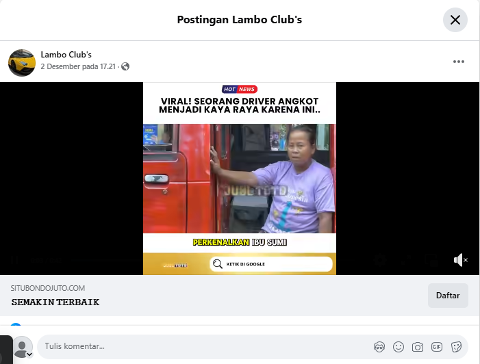 Sopir Angkot Judi Online