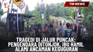 Tragedi di Jalur Puncak Pengendara Ditonjok, Ibu -Cover