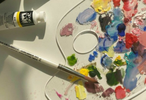 Campuran warna seni lukis