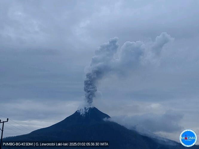 Aktivitas Gempa Gunung Lewotobi Meningkat Berpotensi Memicu Letusan