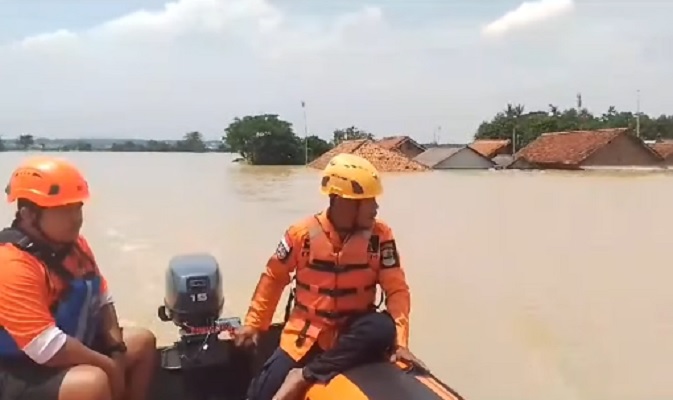 Banjir Karawang - Desa Karangligar pada 5 Maret 2025