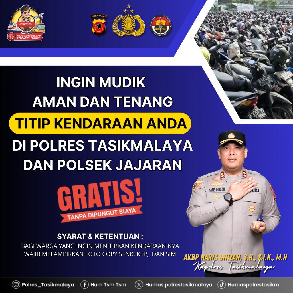 Polres Tasikmalaya Buka Penitipan Kendaraan