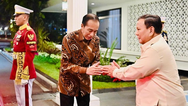 jokowi sambangi istana