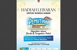 Pajak kendaraan bermotor di jabar dihapus
