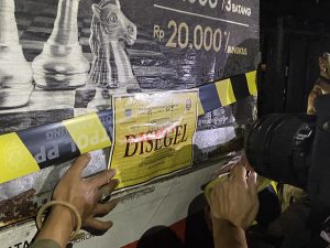 Dua Tempat Hiburan di Segel Langgar Perda Kota Bandung.