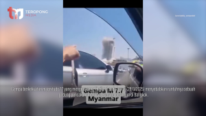Detik-Detik Robohnya Gedung Pencakar Langit di Thailand Akibat Gempa Myanmar M 7,7