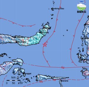 Gempa Magnitudo 5,7 Guncang Bolaang Mongondow Timur Sulut