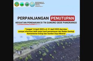 Penutupan jalur pendakian gunung gede pangrango