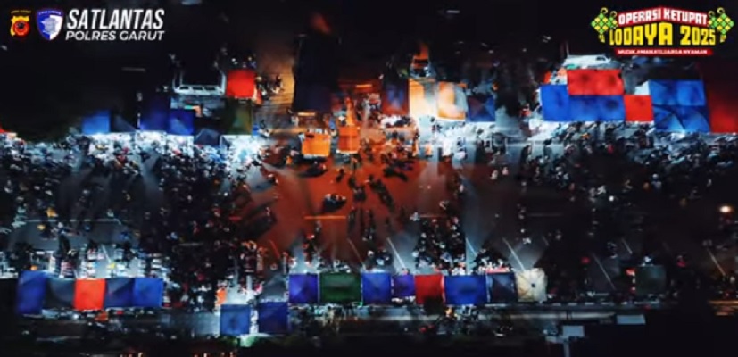 Satlantas polres Garut jalur mudik lebaran 2025