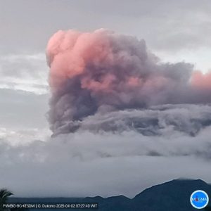 Gunung Dukono Meletus, Waspada Sebaran Abu Mengikuti Arah dan Kecepatan Angin