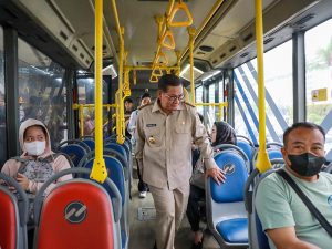 Luncurkan Transjabodetabek, Pramono Ingin Masyarakat Gunakan Layanan Transportasi Umum