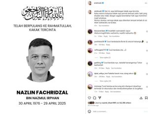 kakak ariel noah meninggal