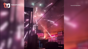 Toko Mainan di Leuwiliang Bogor Kebakaran, Letupan Kembang Api Menyala di Langit