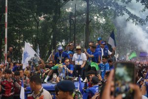 Pecah, Ribuan Bobotoh Ramaikan Perayaan Gelar Juara Persib, bobotoh persib meninggal 