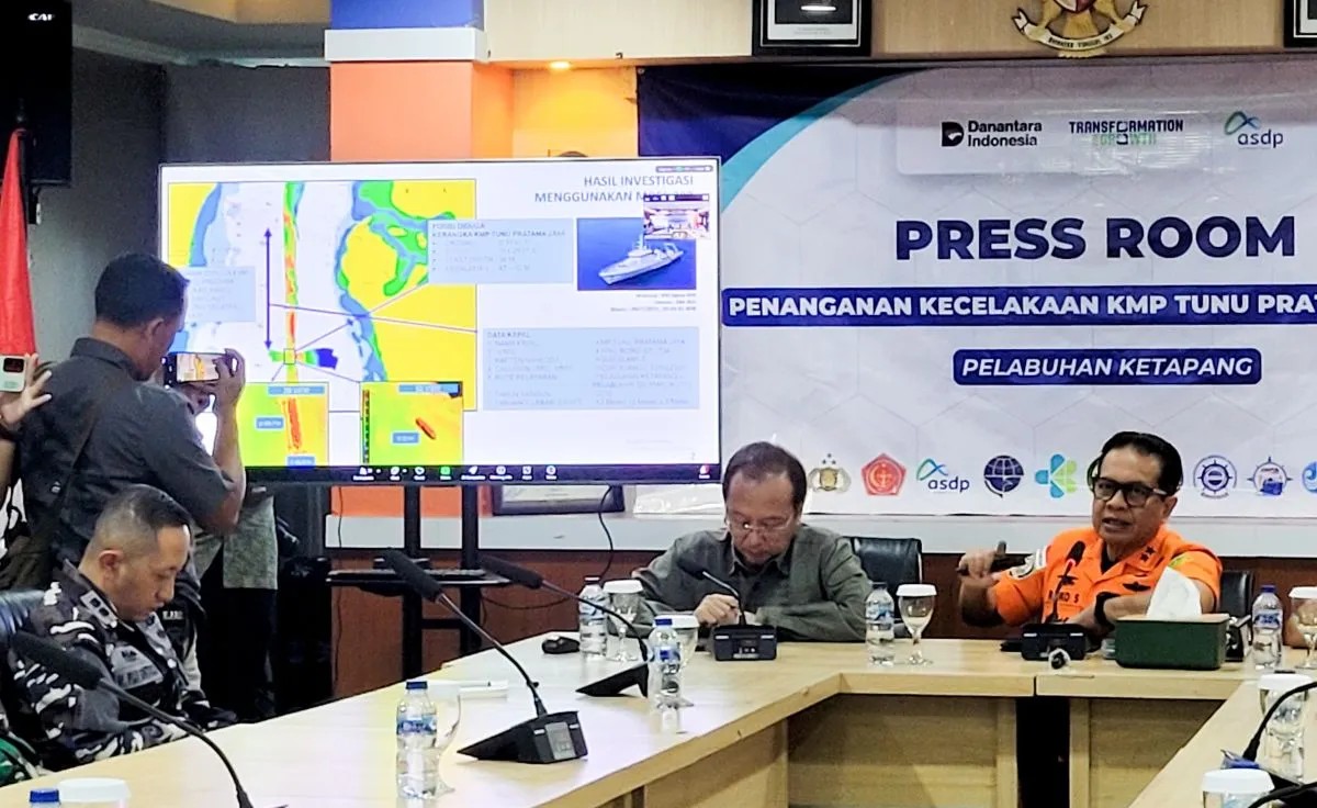 Deteksi Bangkai KMP Tunu Pratama Jaya di Selat Bali KNKT Kerahkan ROV