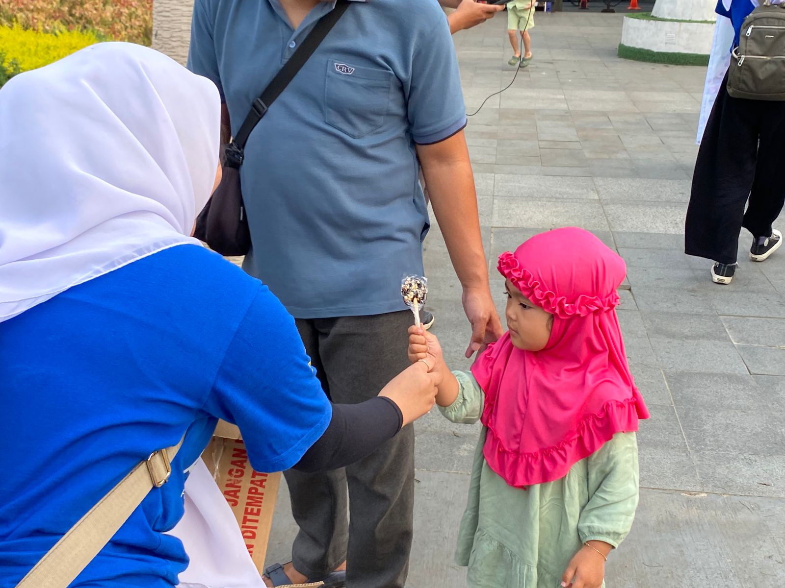 Hari Anak Nasional yang digelar oleh FOKAB di Jalan Asia Afrika Kota Bandung