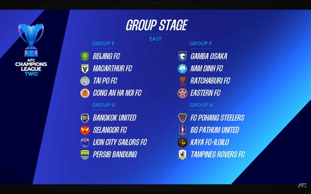 Live Streaming Drawing Persib Bandung di 16 Besar ACL 2 2025/2026