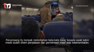 Viral! Pesawat Delay, Seorang Penumpang Lion Air Mengamuk hingga Berteriak Ada Bom