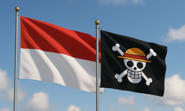 Pengibaran Bendera One Piece