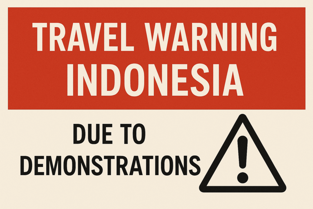 travel warning ke indonesia