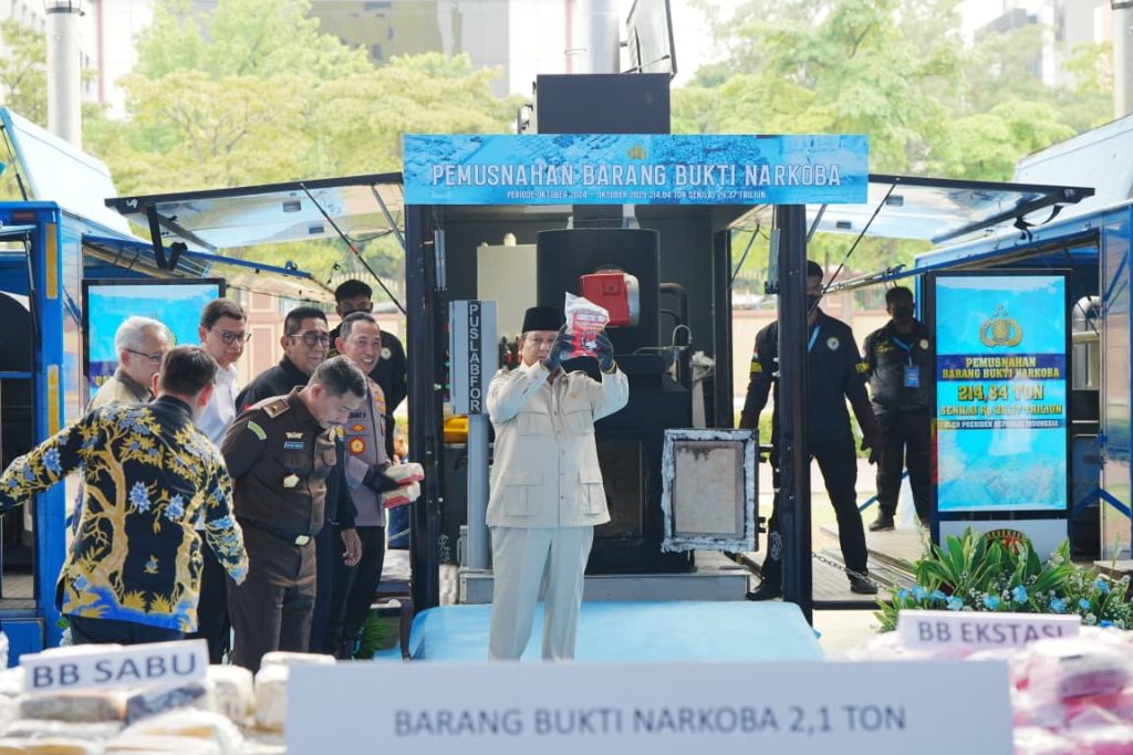 Prabowo Pemusnahan Narkoba