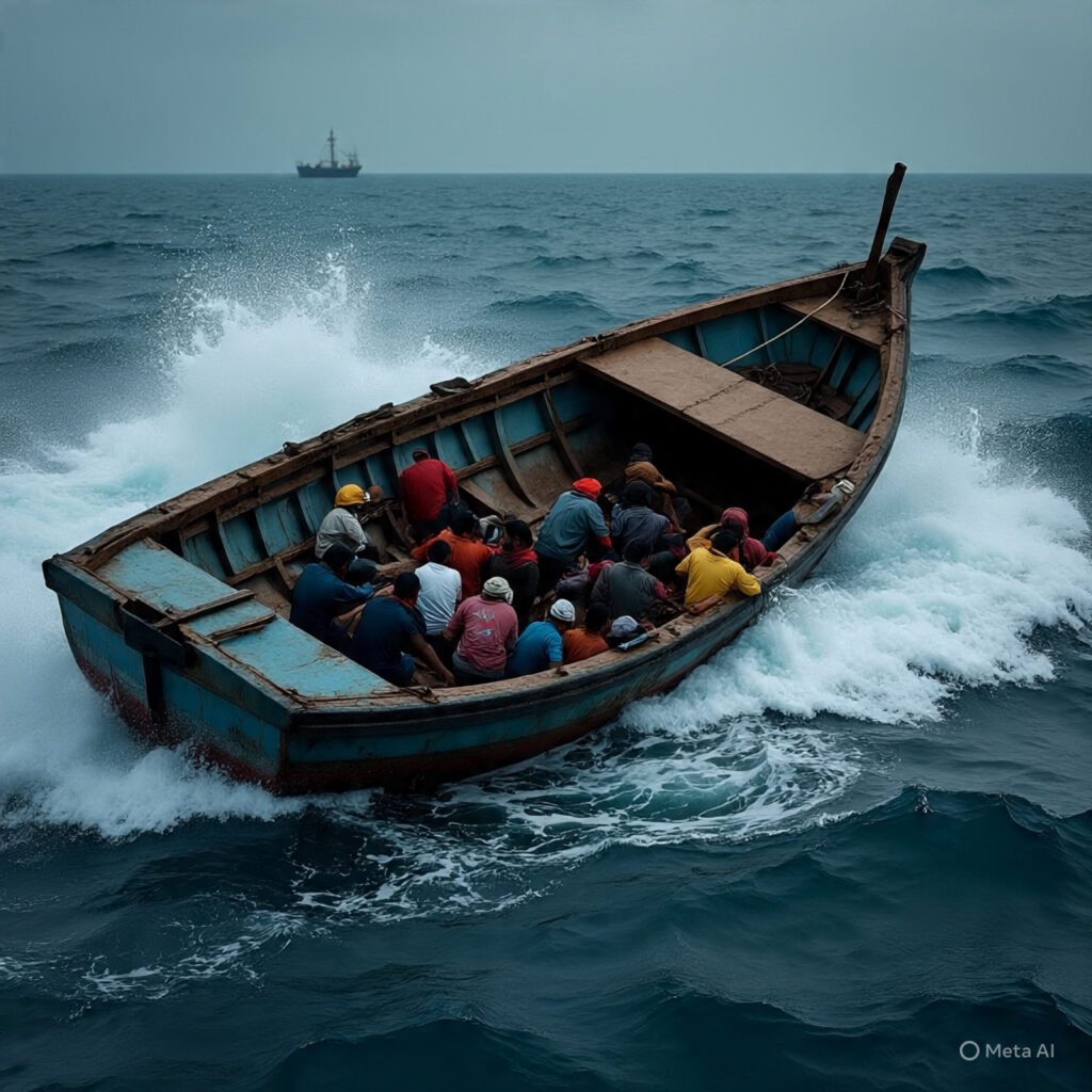 Perahu Tenggelam di Halmahera