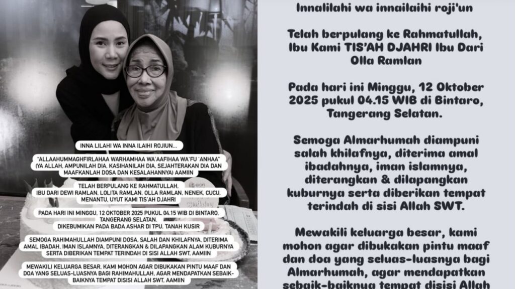 ibu olla ramlan meninggal dunia