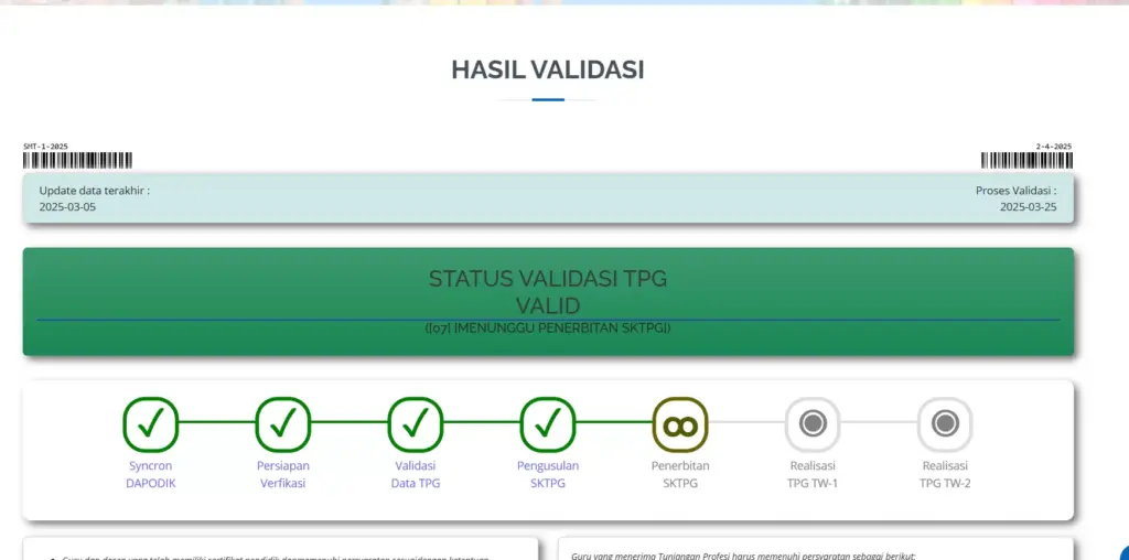 tunjangan profesi guru