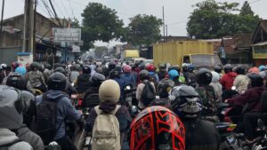 Banjir bojongsoang macet (Foto Sisil-TM)