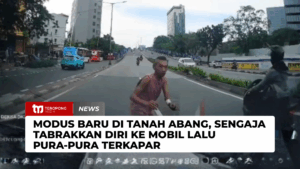 Modus Baru di Tanah Abang, Sengaja Tabrakkan Diri ke Mobil Lalu Pura-pura Terkapar