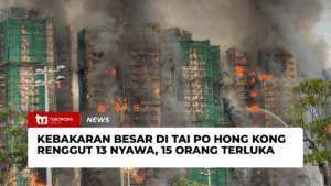 Kebakaran Besar di Tai Po Hong Kong Renggut 13 Nyawa, 15 Orang Terluka
