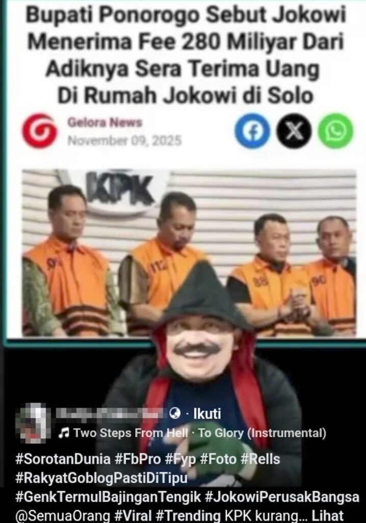 Jokowi terima suap
