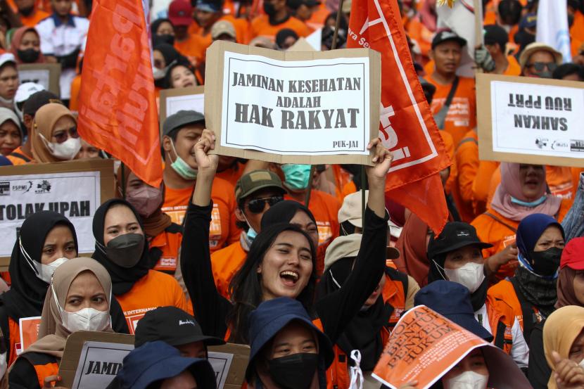 demo buruh hari ini