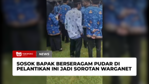 Sosok Bapak Berseragam Pudar di Pelantikan Ini Jadi Sorotan Warganet