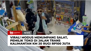 Viral! Modus Menumpang Salat, Pemilik Toko di Jalan Trans Kalimantan KM 20 Rugi Rp100 Juta