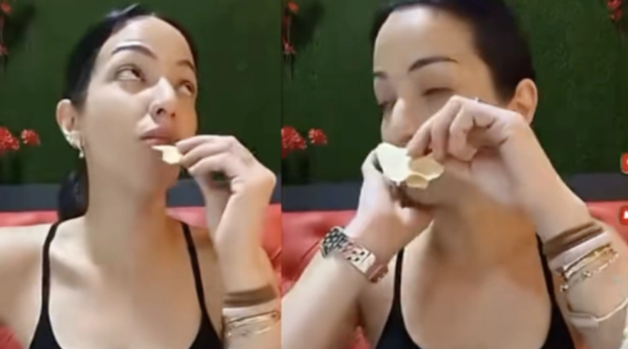 Nia Ramadhani mukbang