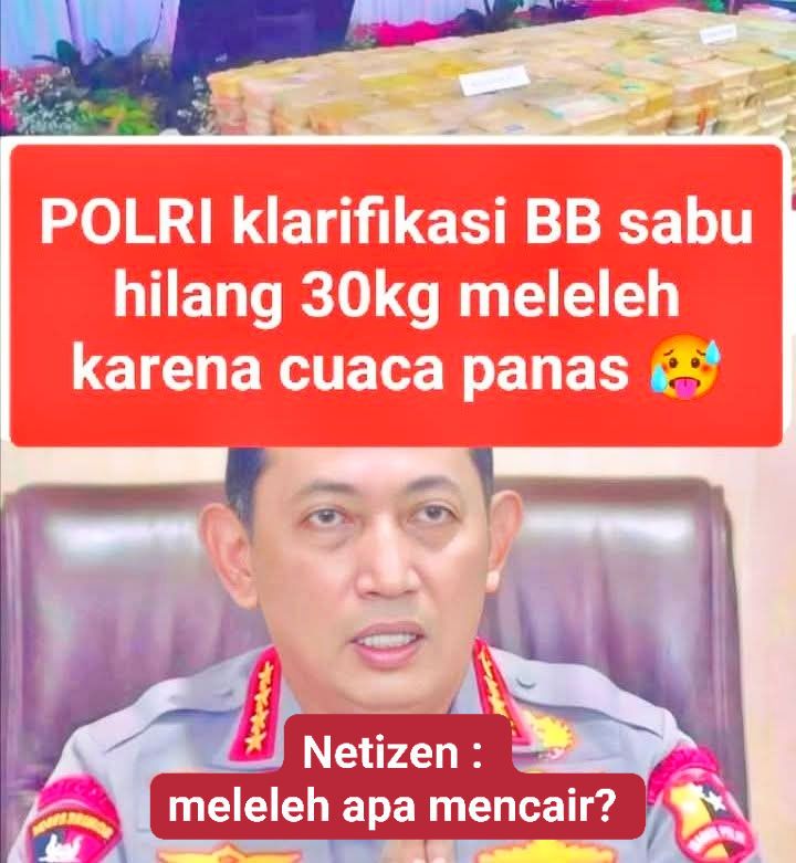 sabu 30 kg meleleh