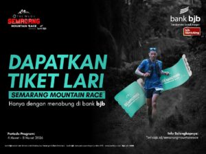 Manjakan Pecinta Lari, bank bjb Bagikan Tiket Semarang Mountain Race 2026