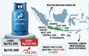 Harga LPG 12 Kg Naik Jadi Rp228 Ribu, Ini Penyebabnya