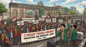 Peringati 3 Dekade Tragedi Amarah, Mahasiswa UMI Makassar Gelar Aksi Besar